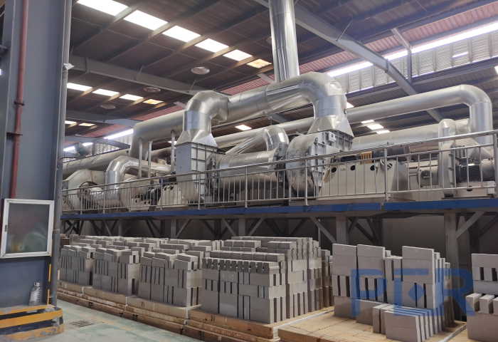 Refractory brick production line