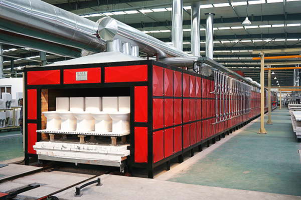 Tunnel kilns for the production of ceramic products